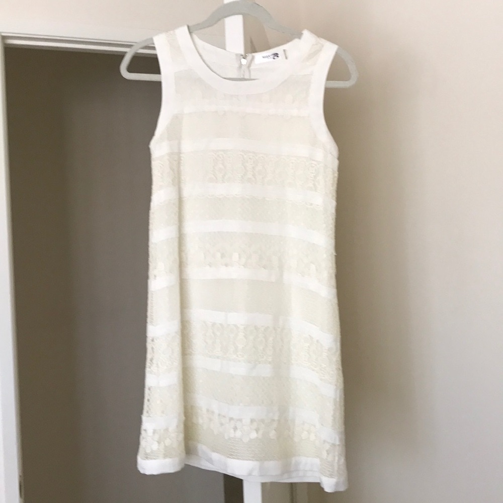 Ivory Lace Shift Dress